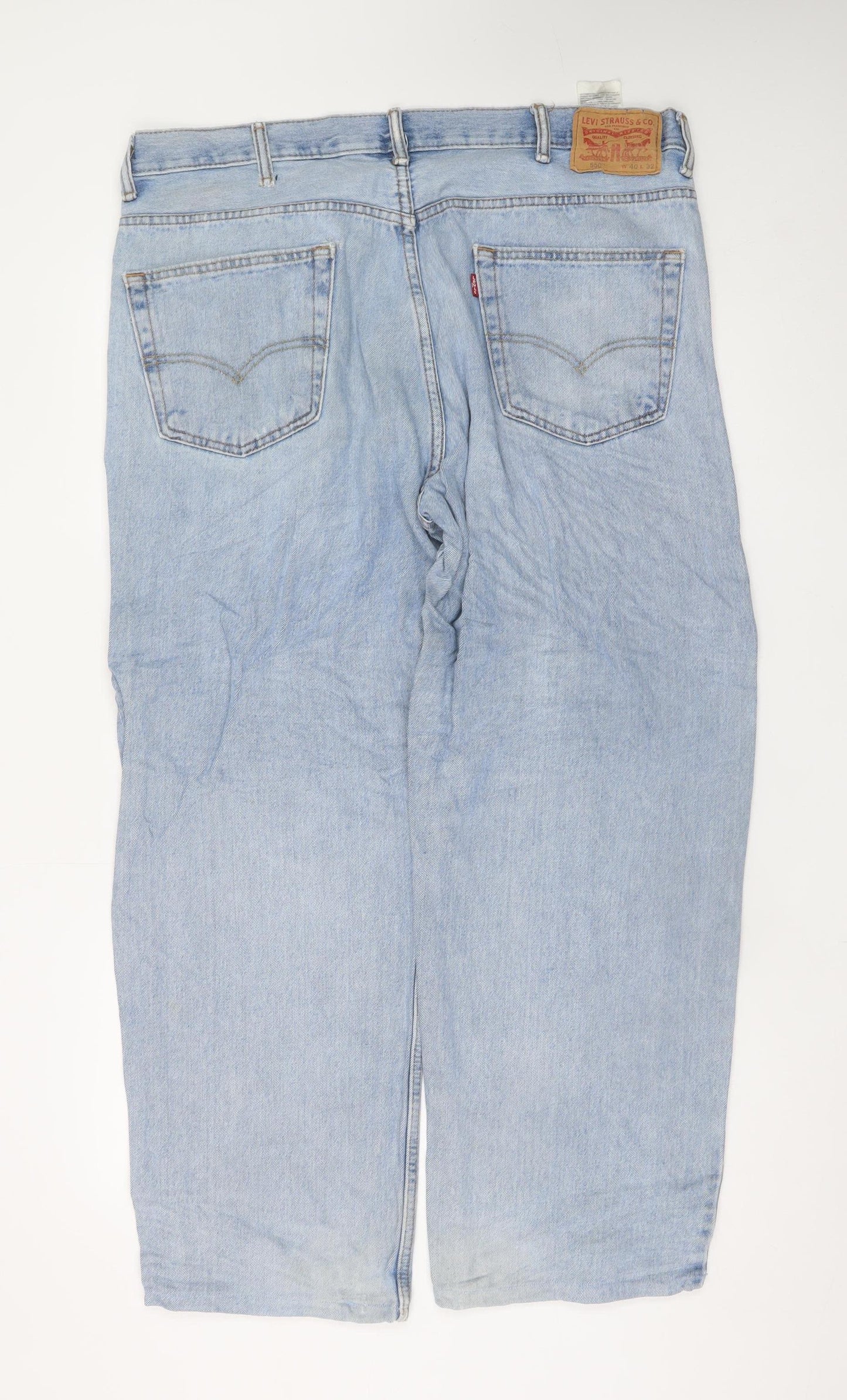 Levi's Women's Blue 16 Plus Straight Fit Mid Rise Jeans