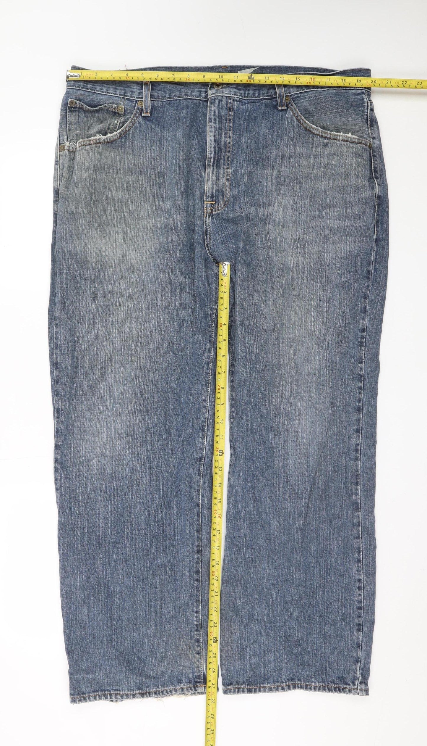 Ralph Lauren Men's Blue Straight Leg Denim Jeans Size 40x30