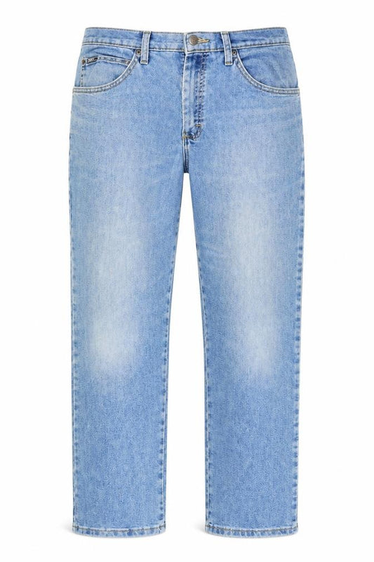 Lee Men's Blue Straight Leg Denim Jeans 38W 30L Regular Fit