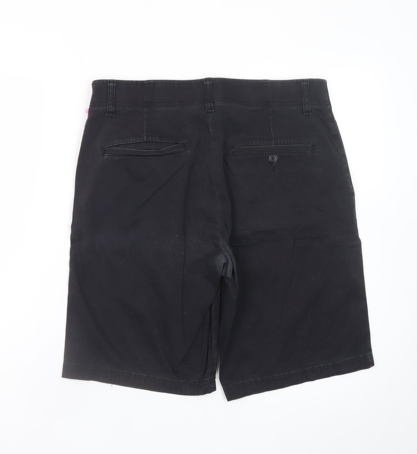 Lee Men's Black Chino Shorts Size 33 Regular Fit Stretch Cotton
