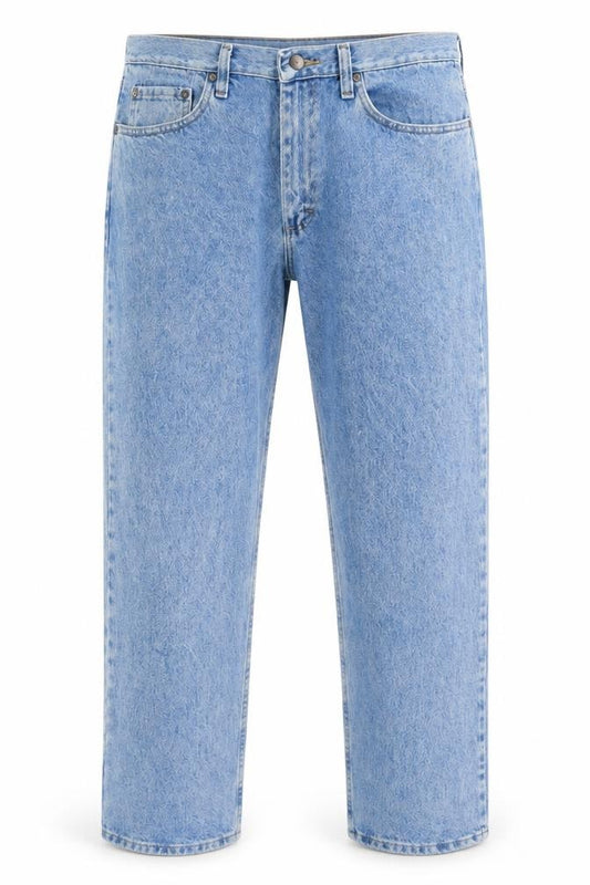 Wrangler Men Blue 33x30 Straight Fit Denim Jeans Classic Cotton