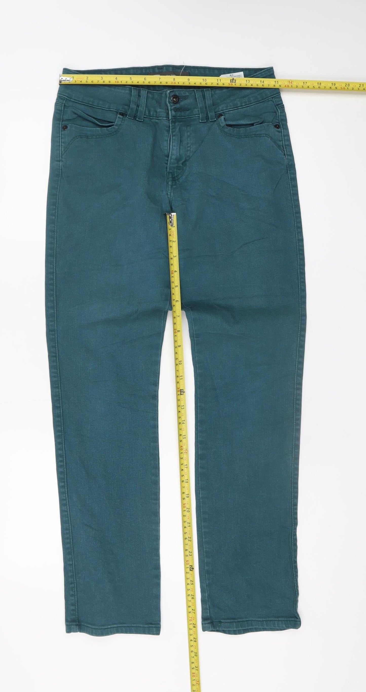 Levi's Women's Green Mid Rise Skinny Jeans Size 8M