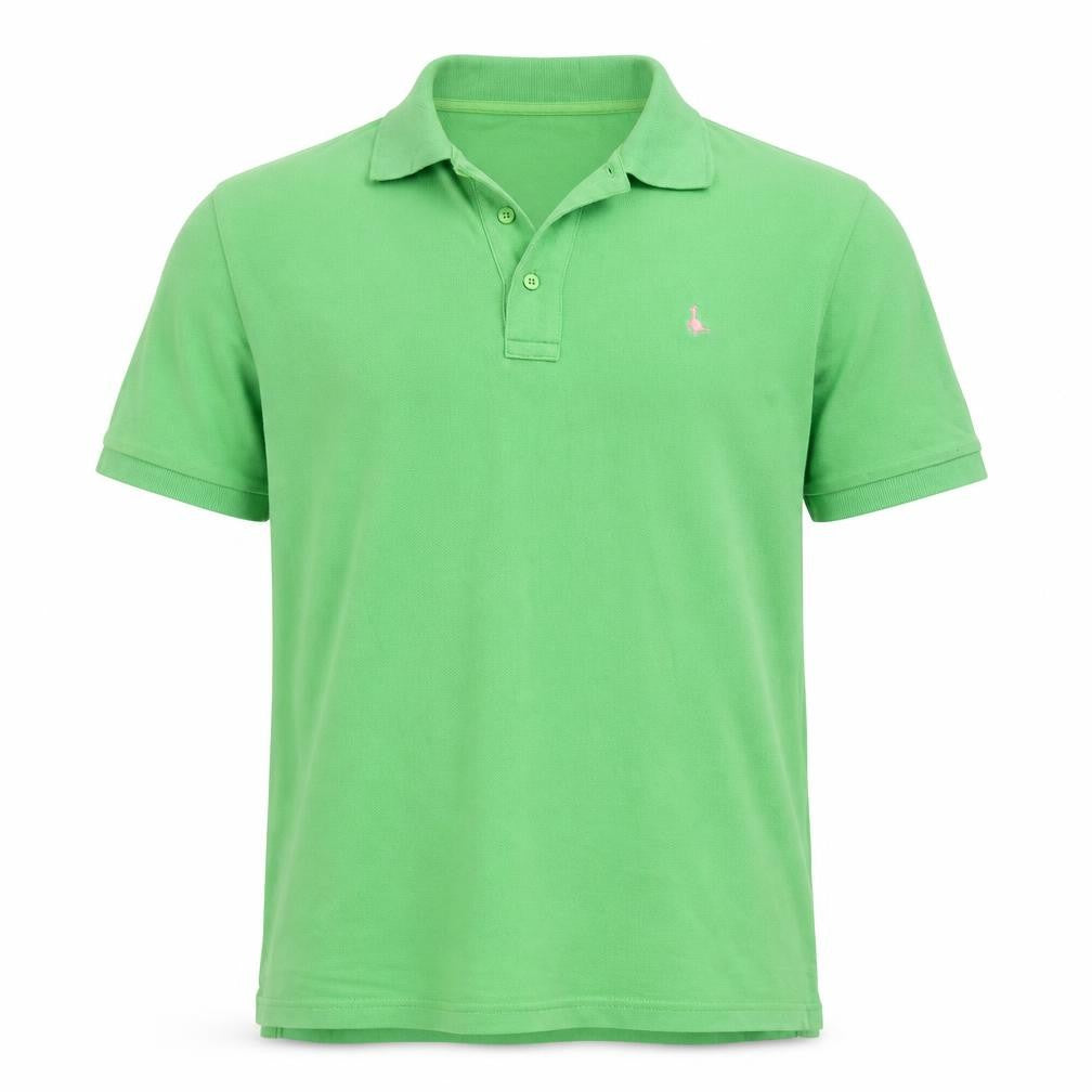 Jack Wills Men's Green Cotton Polo Shirt Size M Short Sleeve Preppy