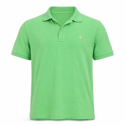 Jack Wills Men's Green Cotton Polo Shirt Size M Short Sleeve Preppy