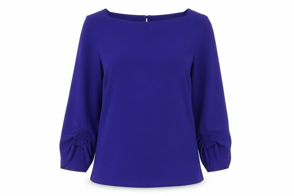 Principles Women's Purple Long Sleeve Balloon Blouse Size 10