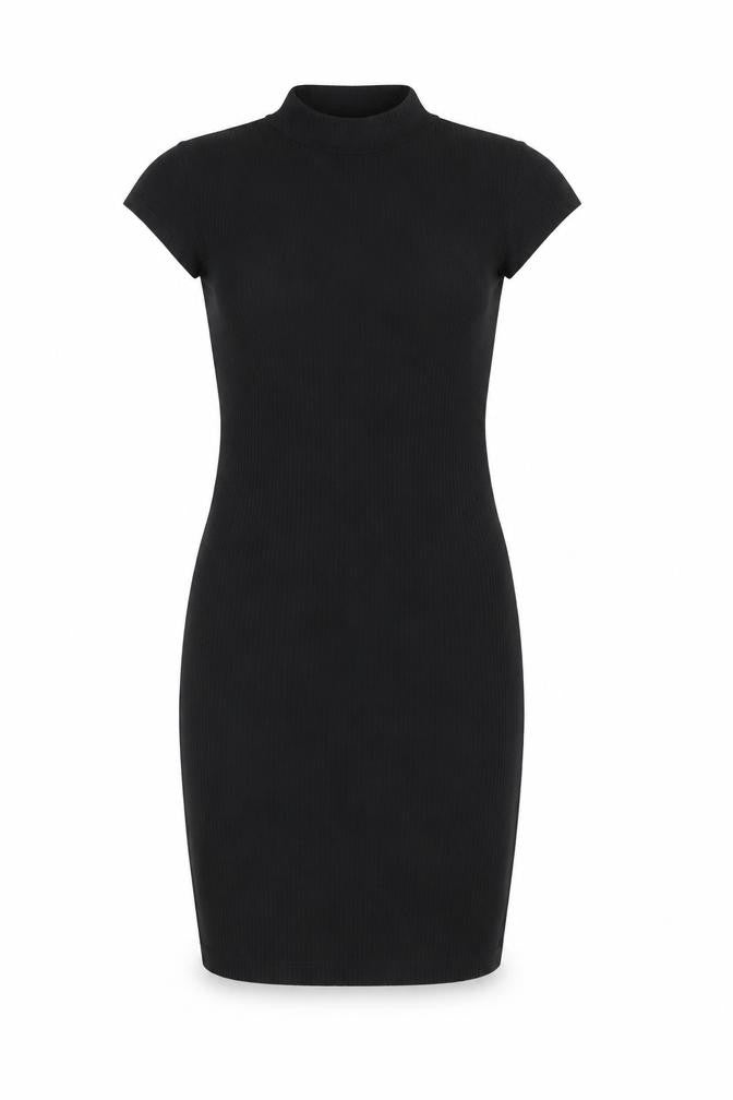 Sparkle & Fade Women’s Black XS Bodycon Short Dress