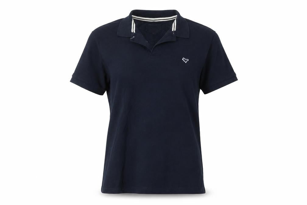Weekend Offender Unisex Blue Cotton Polo Shirt M Casual Short Sleeve