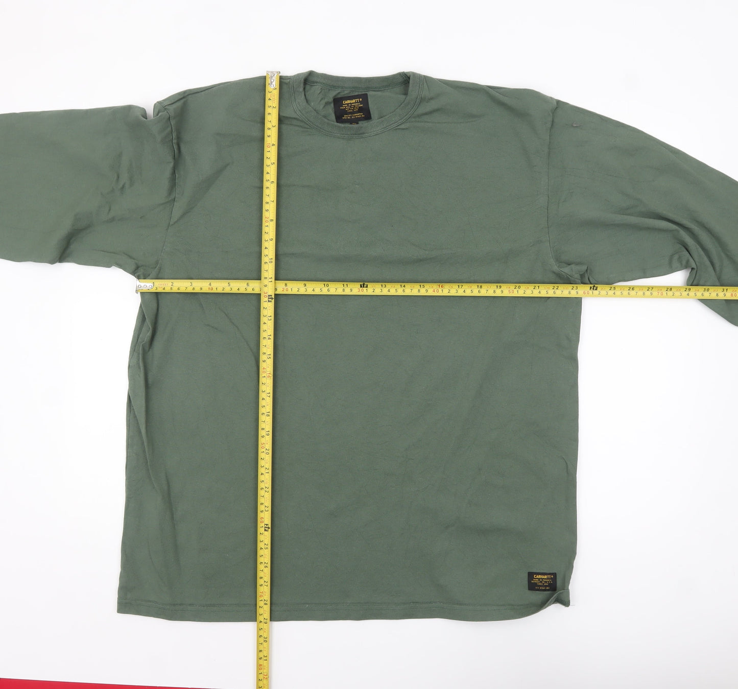 Carhartt WIP Mens Green XL Long Sleeve Military Cotton Top
