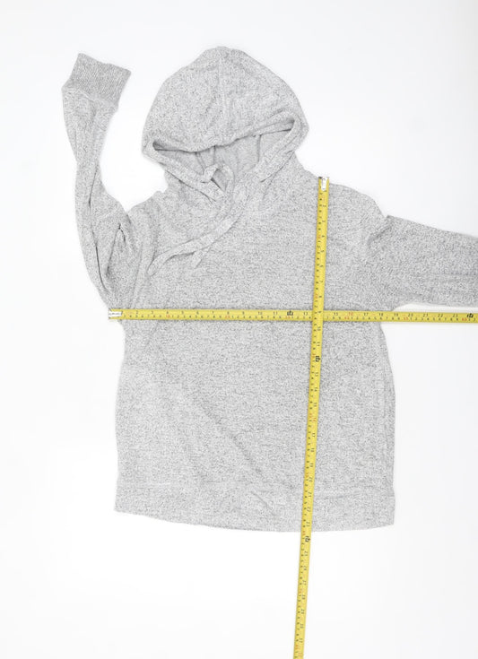 FatFace Women Grey Hoodie Size 8 Pullover Soft Knit Loungewear
