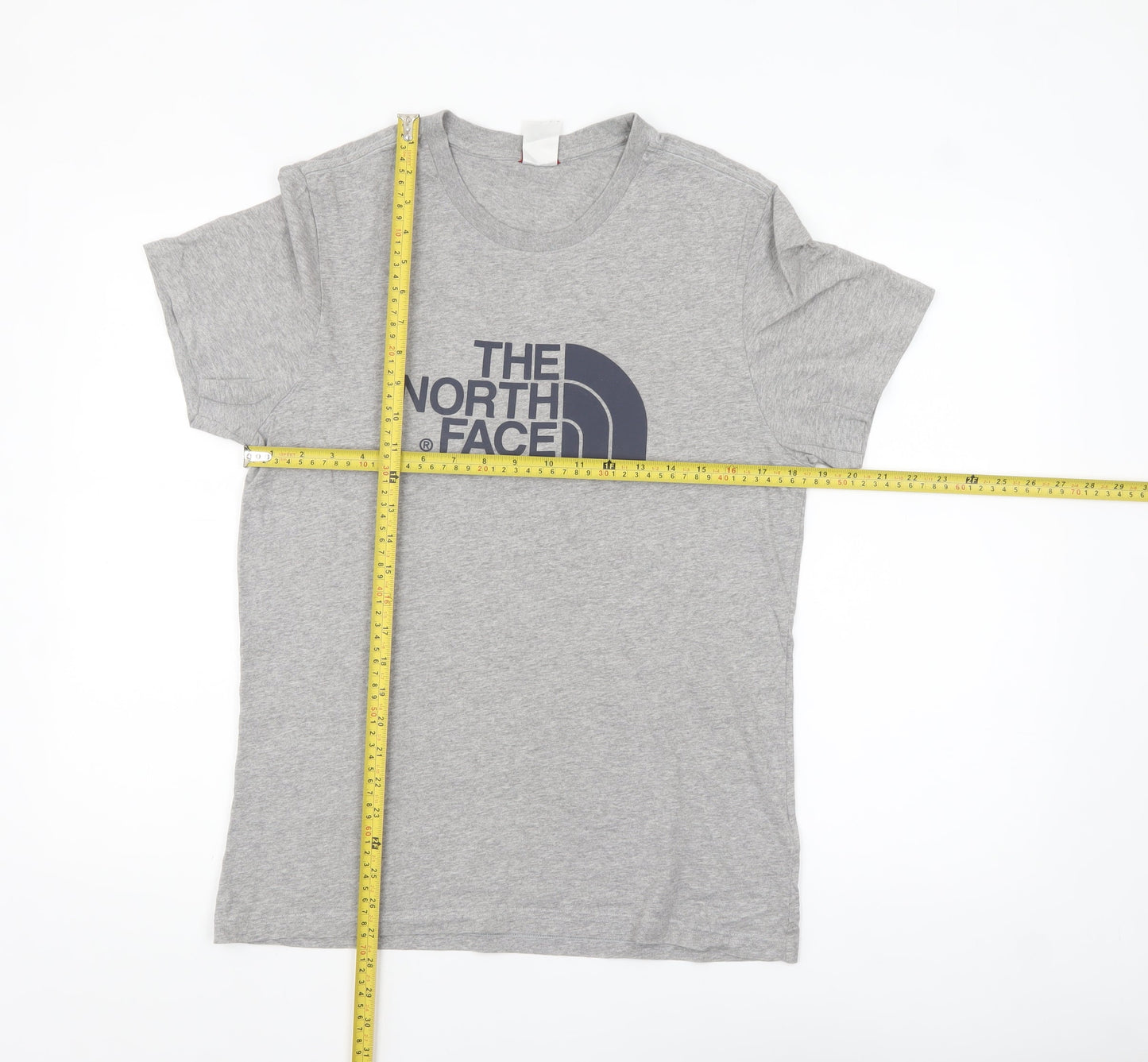The North Face Men's Grey Crew Neck Short Sleeve Cotton T-Shirt M