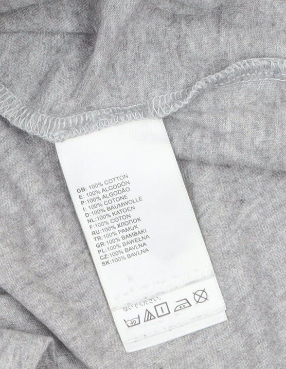 The North Face Men's Grey Crew Neck Short Sleeve Cotton T-Shirt M
