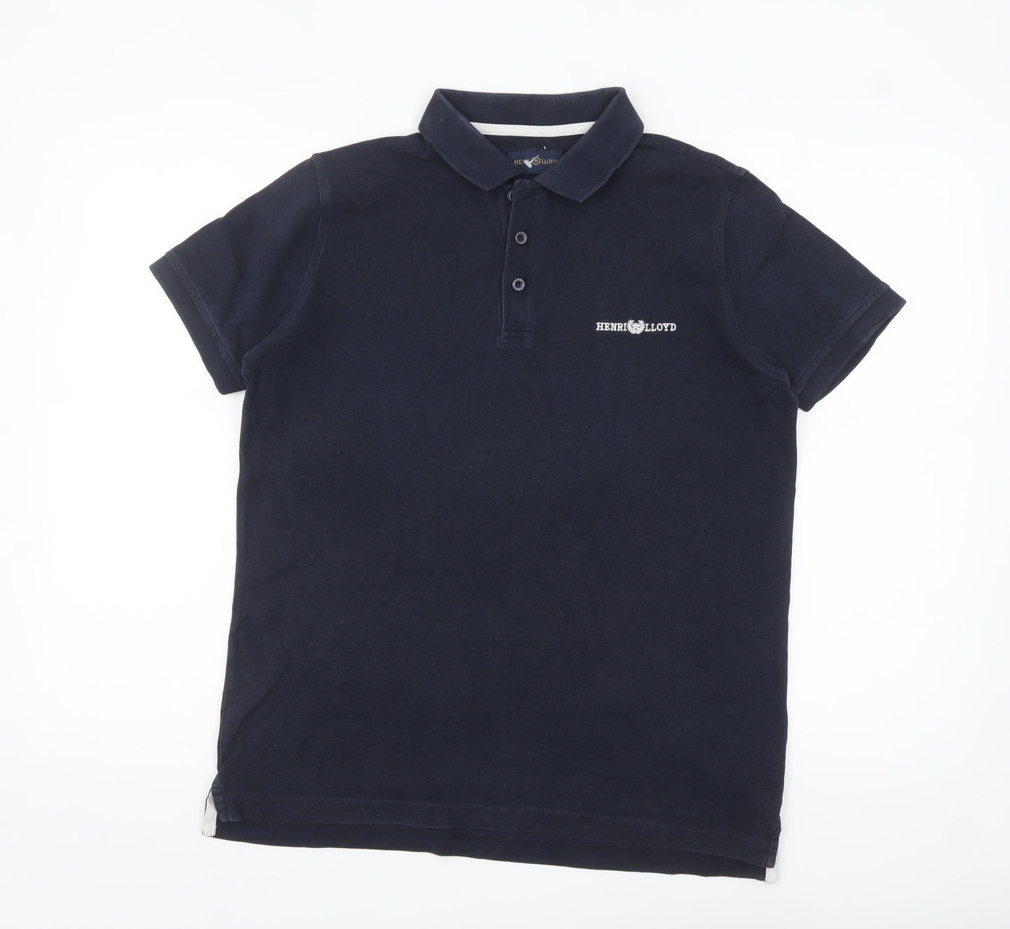Henri Lloyd Men's Blue Regular Fit Cotton Polo Shirt Size S