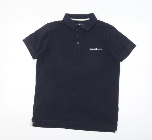 Henri Lloyd Men's Blue Regular Fit Cotton Polo Shirt Size S