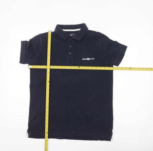 Henri Lloyd Men's Blue Regular Fit Cotton Polo Shirt Size S