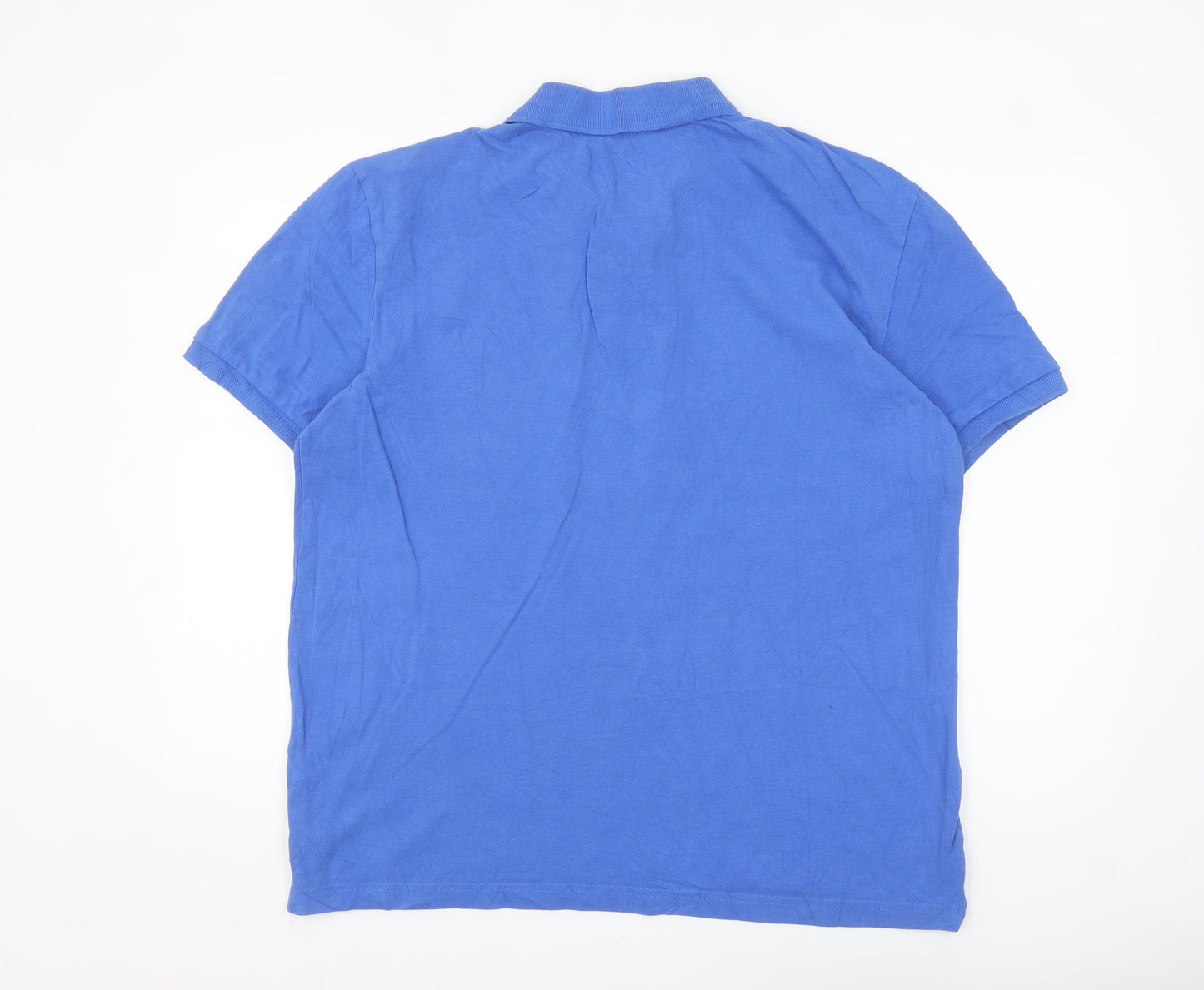 Hang Ten Men's Blue Cotton Polo Shirt XL Classic Casual