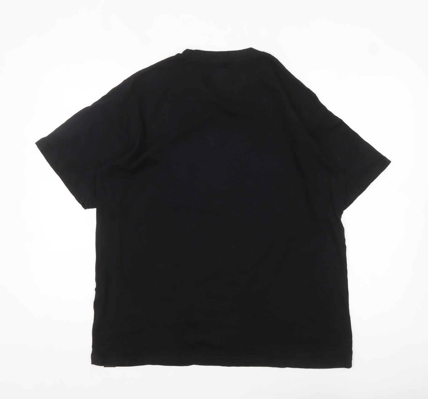 Dickies Men's Black Large Logo Short Sleeve Cotton T-Shirt