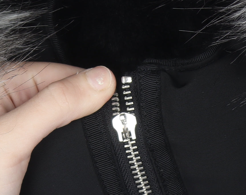 Marks and Spencer Per Una Women’s Black Faux Fur Hooded Puffer Jacket Size 8