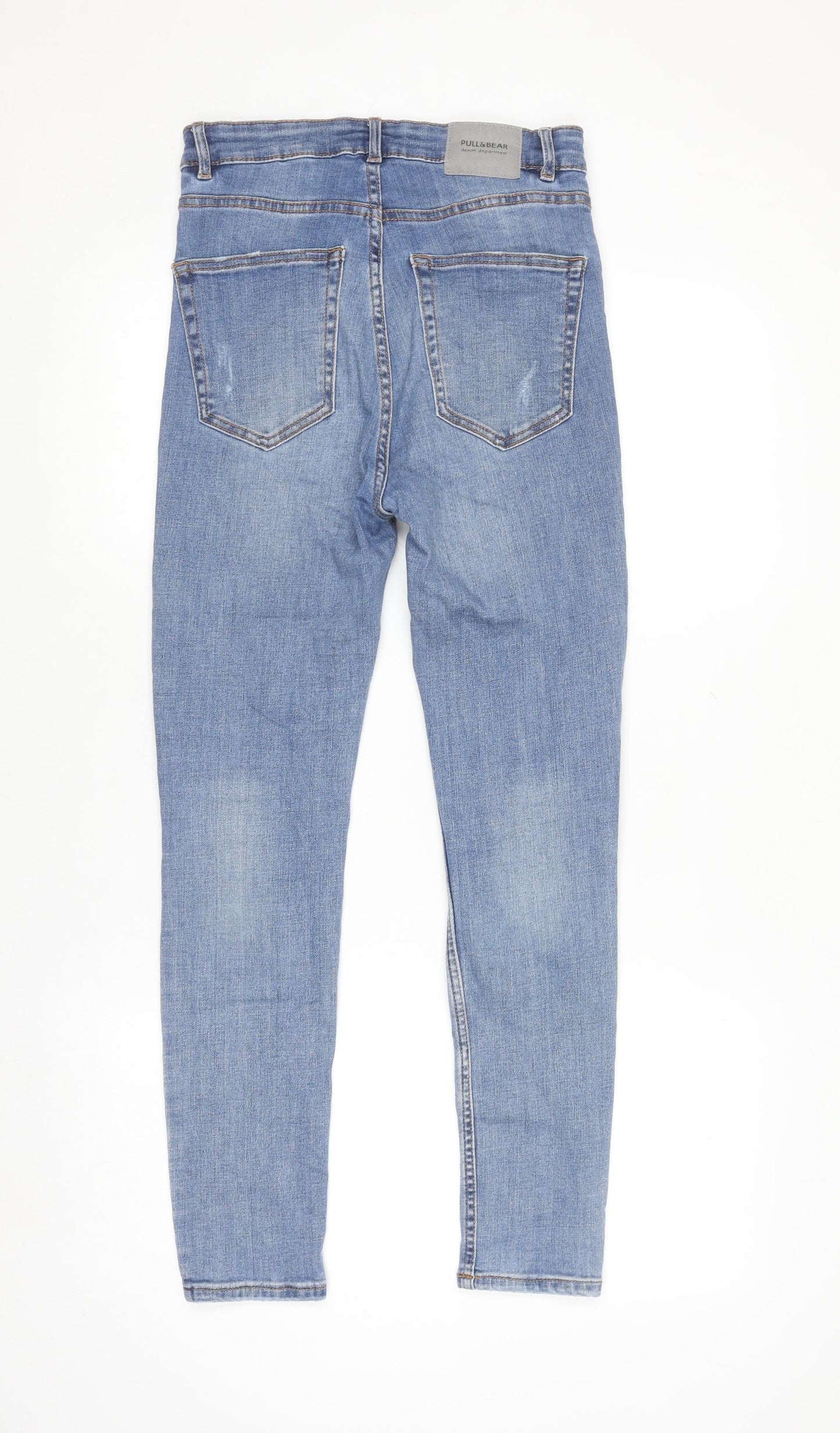 Pull&Bear Women Blue Size 10 Skinny Ripped Jegging Jeans