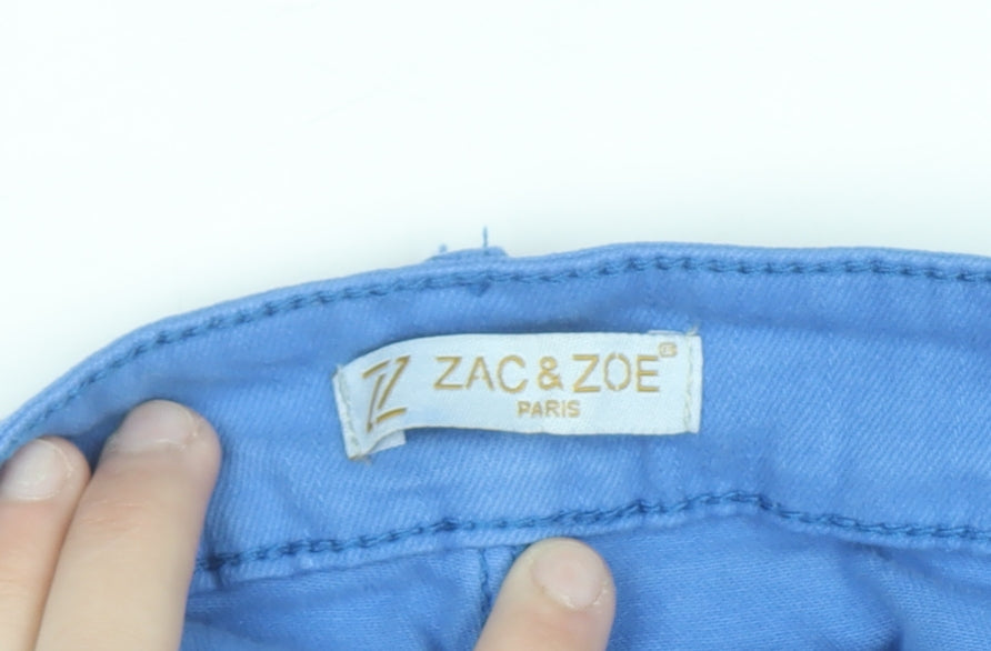 Zac & Zoe Women’s Blue Wide-Leg Stretch Cotton Jeans Size 2XL