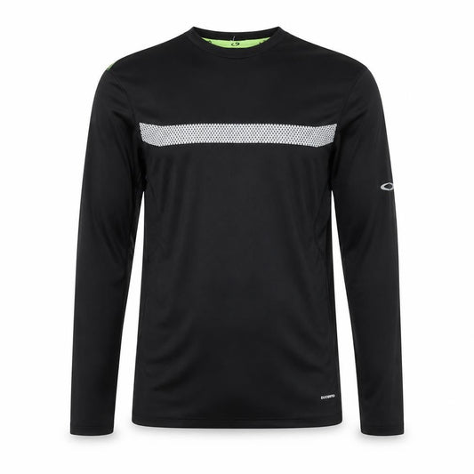 Champion Mens Black Long Sleeve Duodry Athletic Running Top Size S