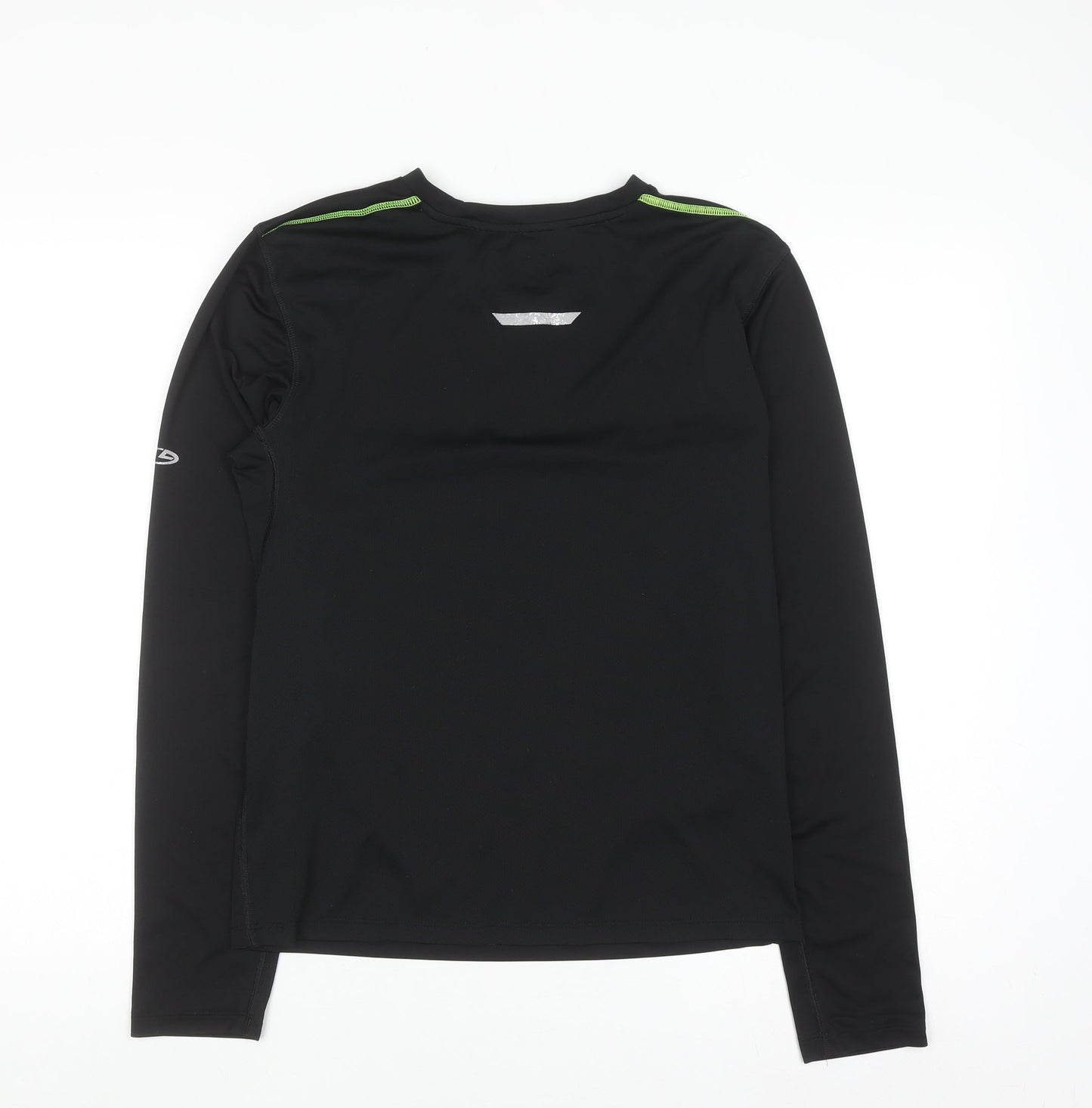 Champion Mens Black Long Sleeve Duodry Athletic Running Top Size S