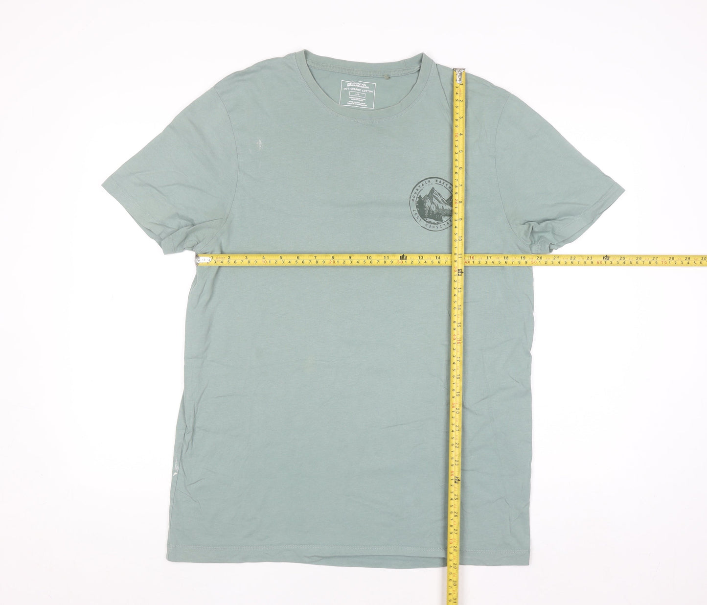 Mountain Warehouse Men’s Green Outdoor Graphic T-Shirt Size L Cotton