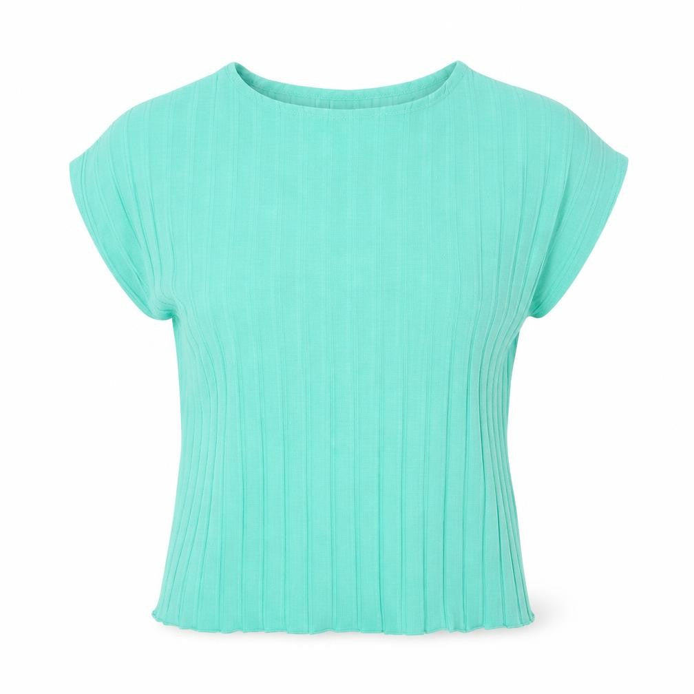 Gallery Women’s Green Short Sleeve Polyester Blouse Size S