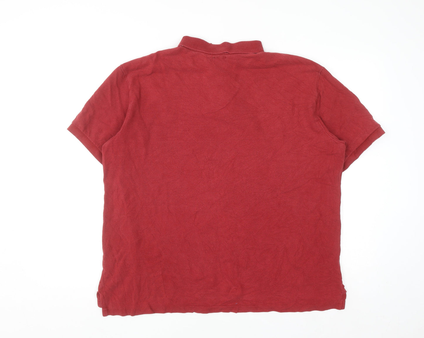 Ralph Lauren Men's Red Slim Fit 2XL Cotton Polo Shirt