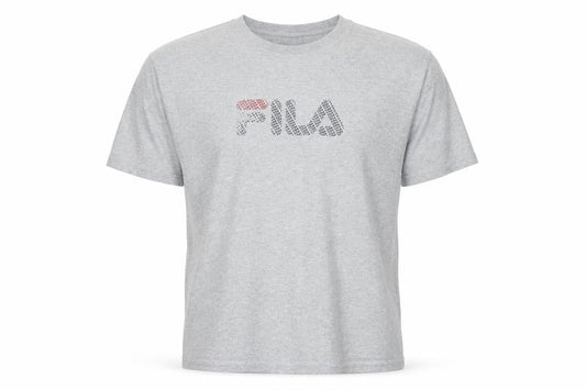 FILA Men's Grey XL Short Sleeve Cotton Graphic T-Shirt