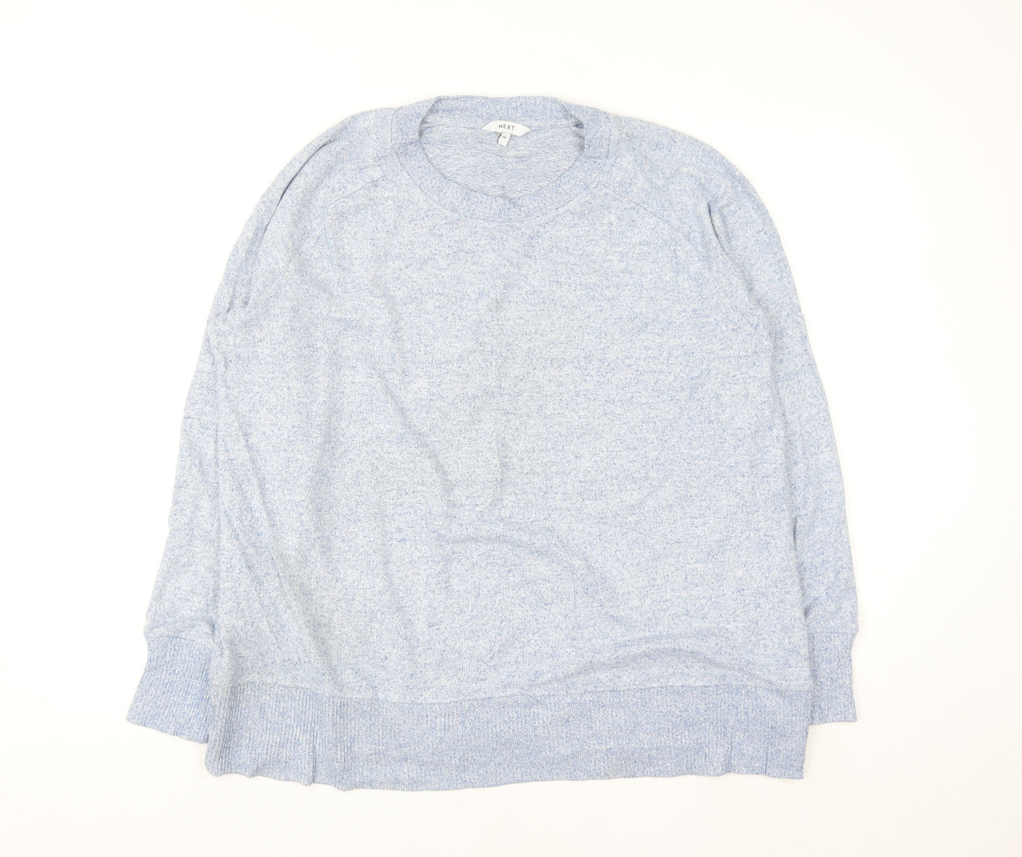 Next Women's Blue Crew Neck Long Sleeve Knit Jumper Size 20