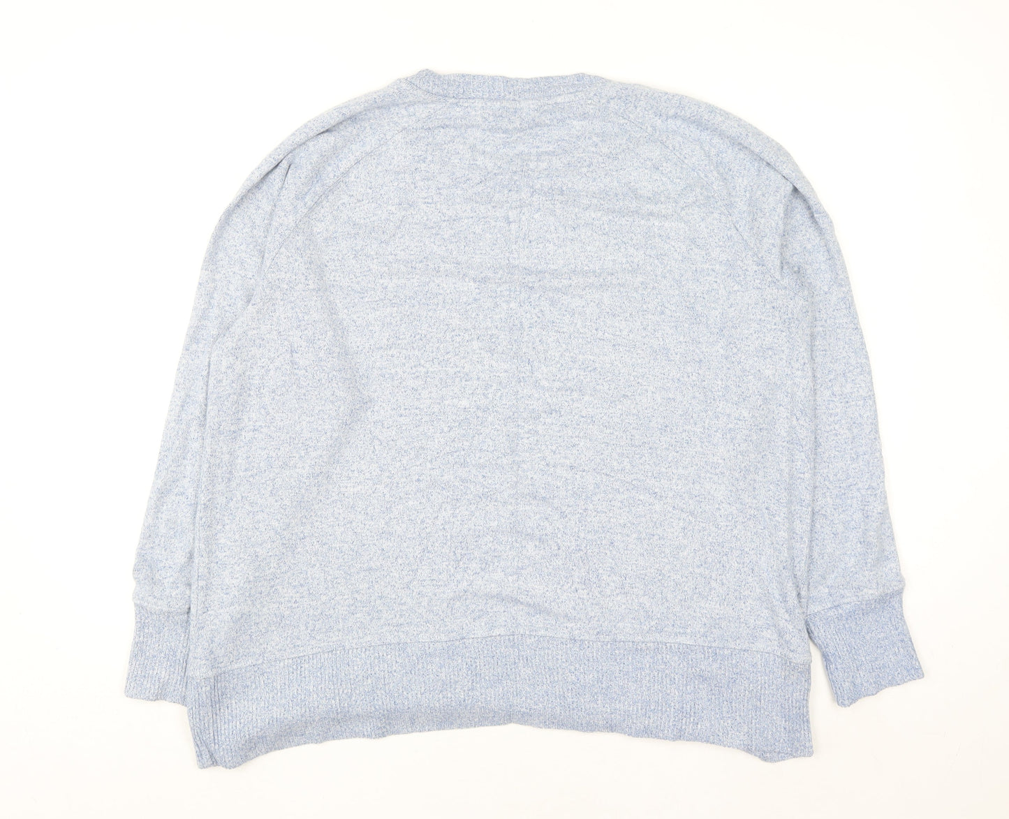 Next Women's Blue Crew Neck Long Sleeve Knit Jumper Size 20