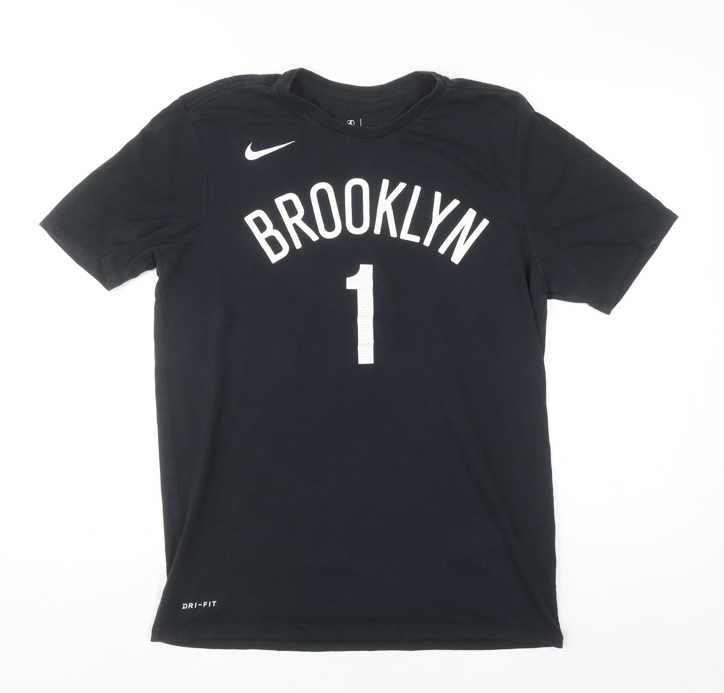 Nike Men's Black Brooklyn Nets Dri-FIT T-Shirt Size M Athletic Fit