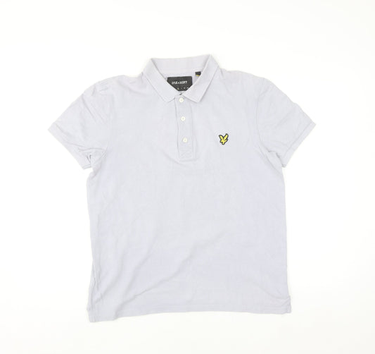 Lyle & Scott Men's Grey M Cotton Polo Shirt Short Sleeve Classic Fit
