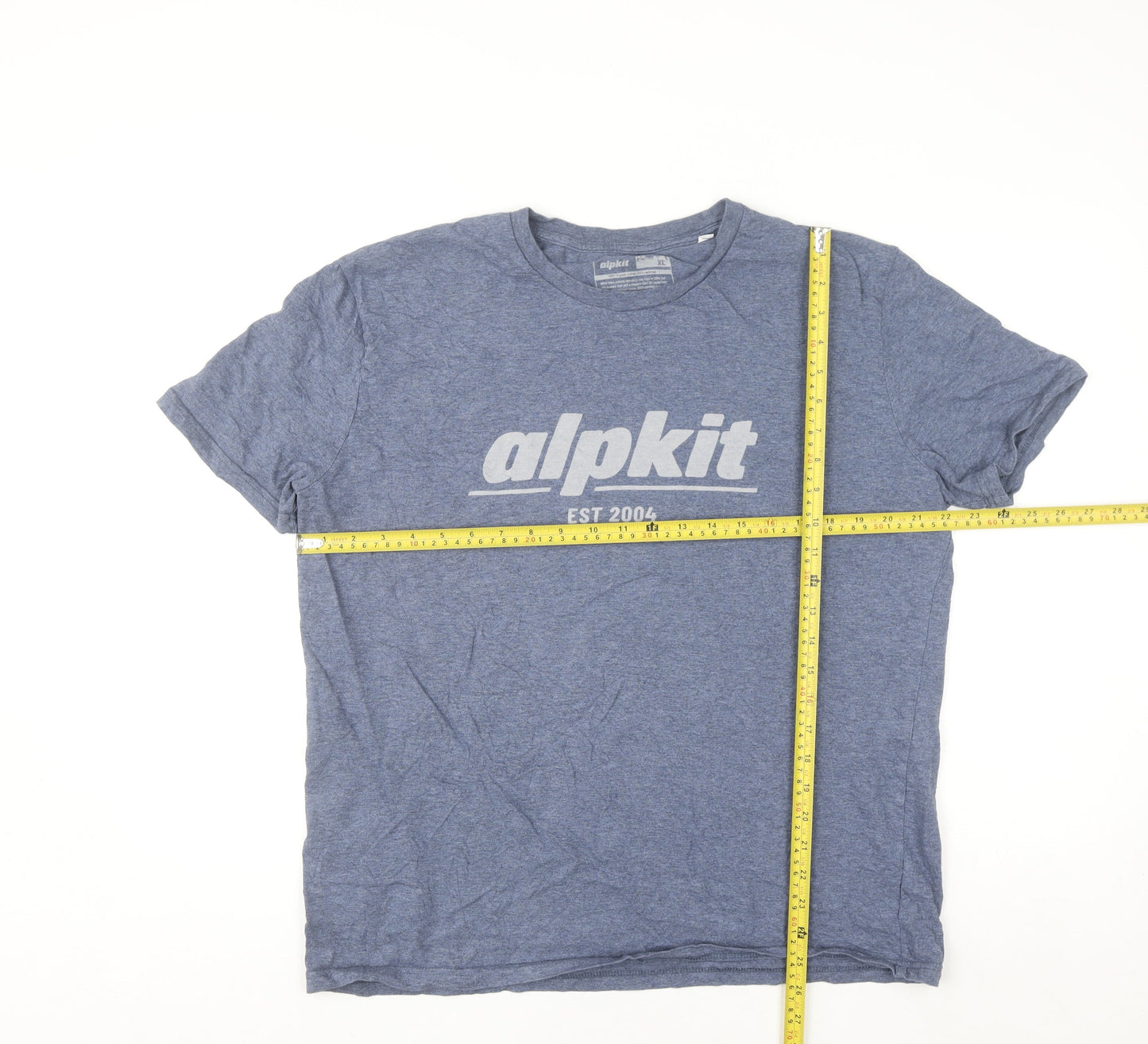 Alpkit Men's Blue Organic Cotton XL Crew Neck T-Shirt