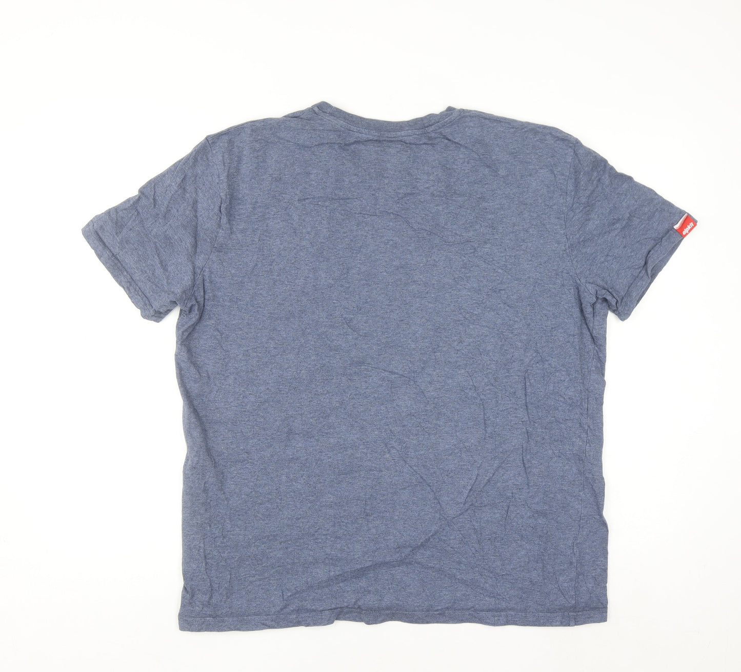 Alpkit Men's Blue Organic Cotton XL Crew Neck T-Shirt