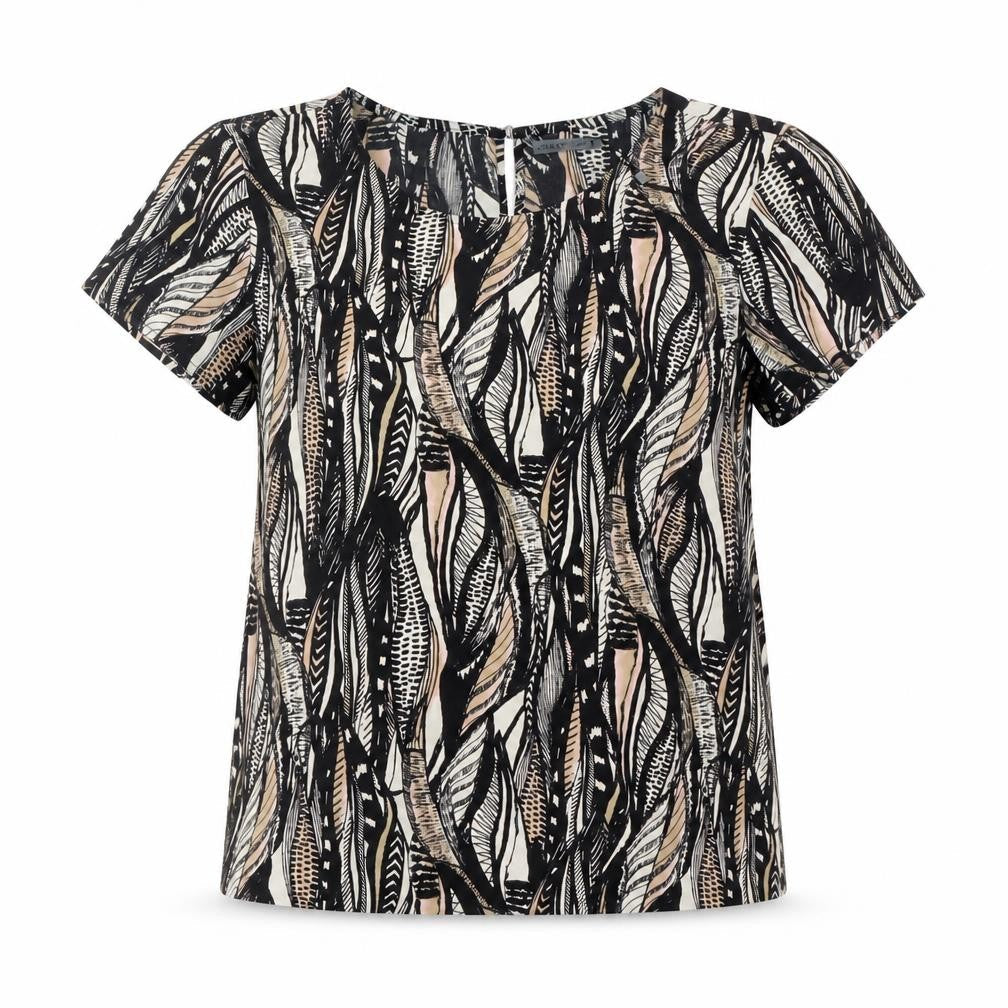 Soaked In Luxury Women's Multicoloured Abstract Blouse Size M
