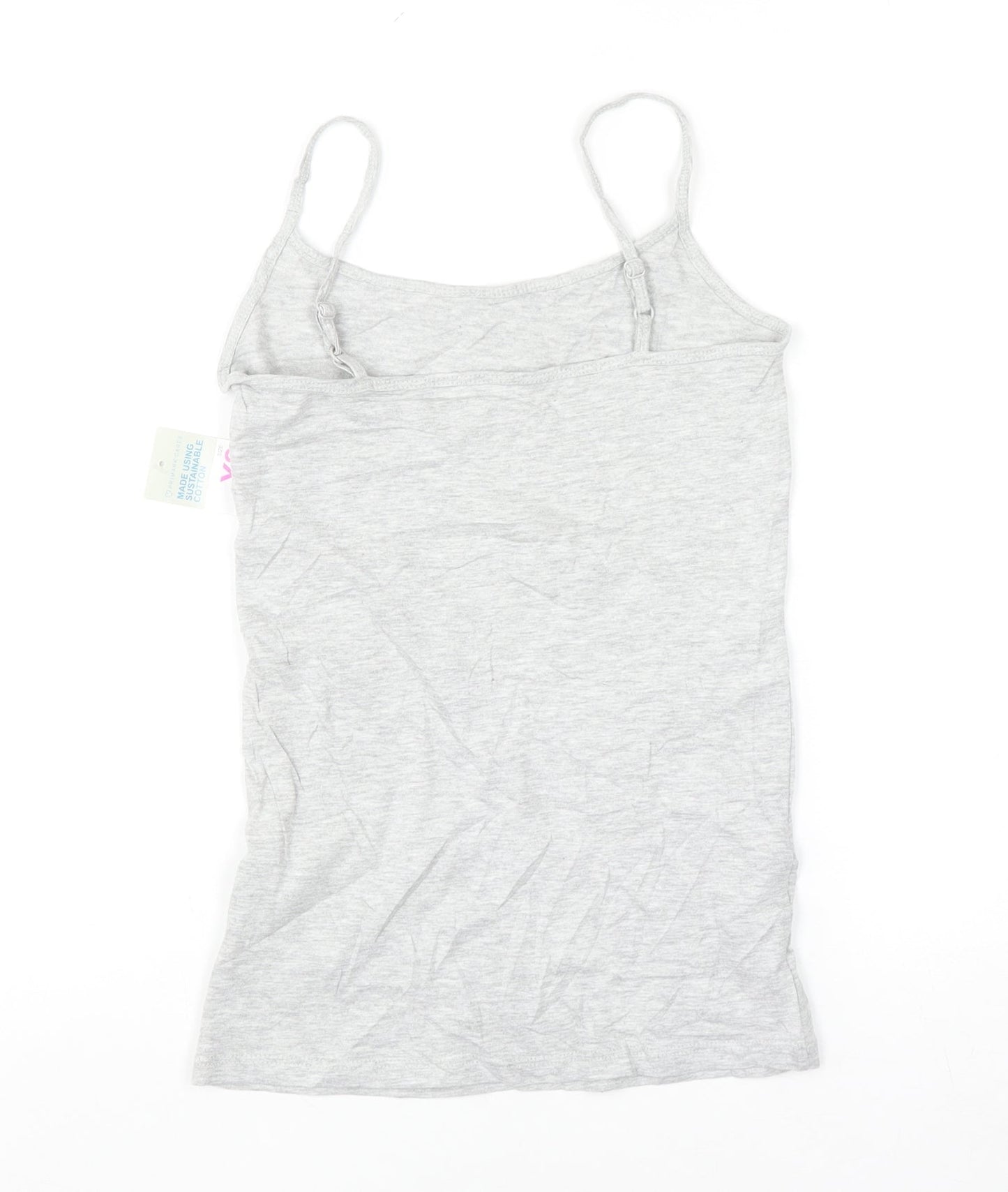 Primark Womens Grey XS Camisole Stretch Tank Top