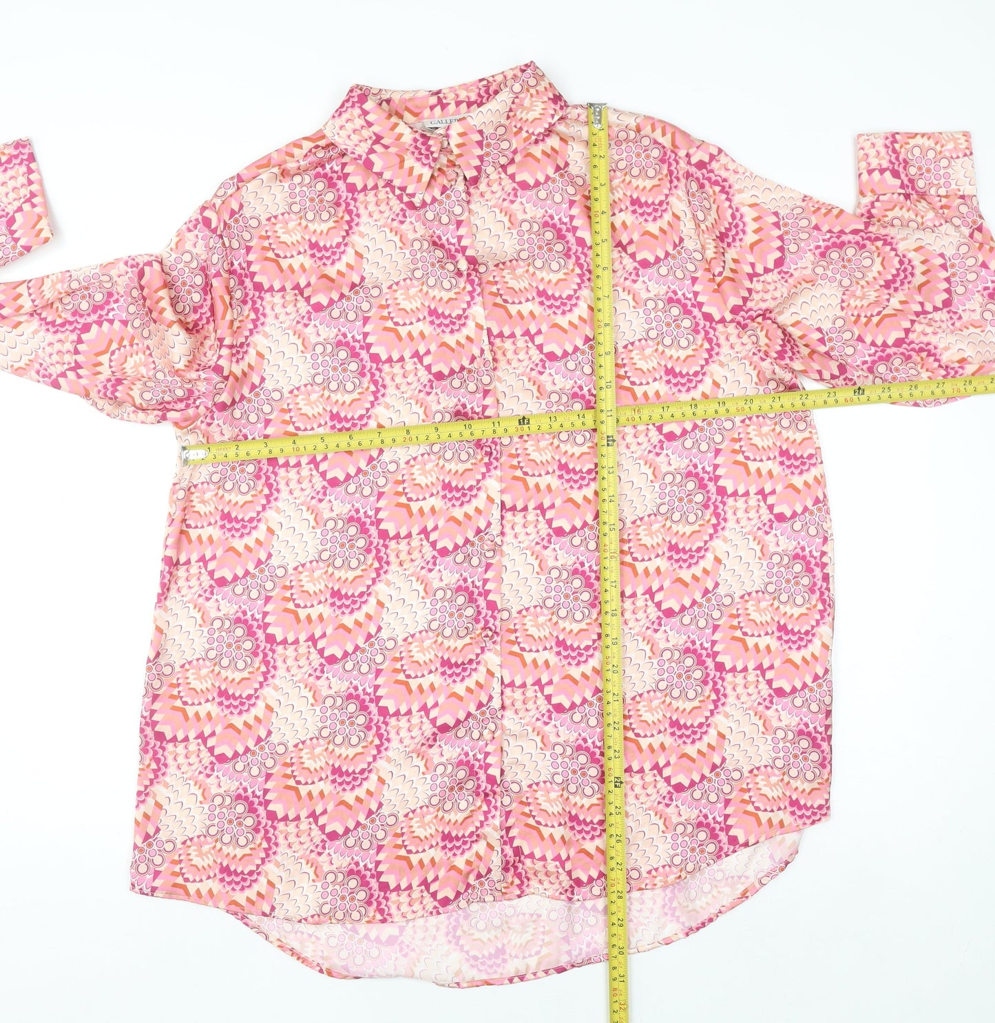 Gallery Womens Multicoloured Geometric Blouse Size 12