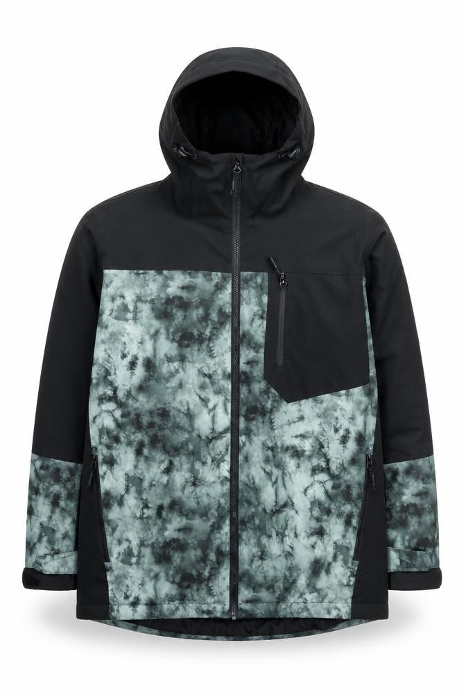 Crivit Men’s Black Hooded Waterproof Parka Jacket L 42in Winter Outdoor
