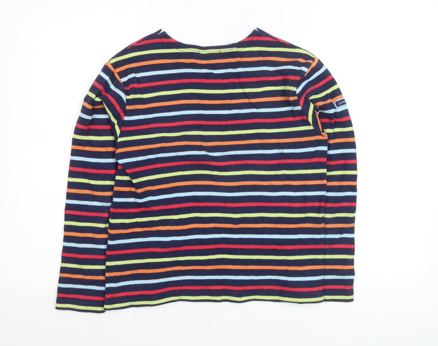 Les Trois Mats Women’s Multicoloured Striped Cotton Long Sleeve T-Shirt M