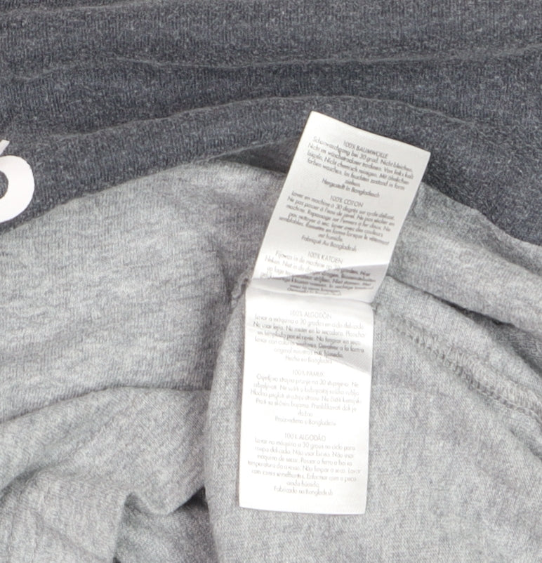 Crew Clothing Company Men's Grey GBR Graphic Cotton T-Shirt Size L