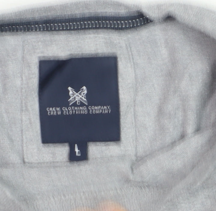 Crew Clothing Company Men's Grey GBR Graphic Cotton T-Shirt Size L