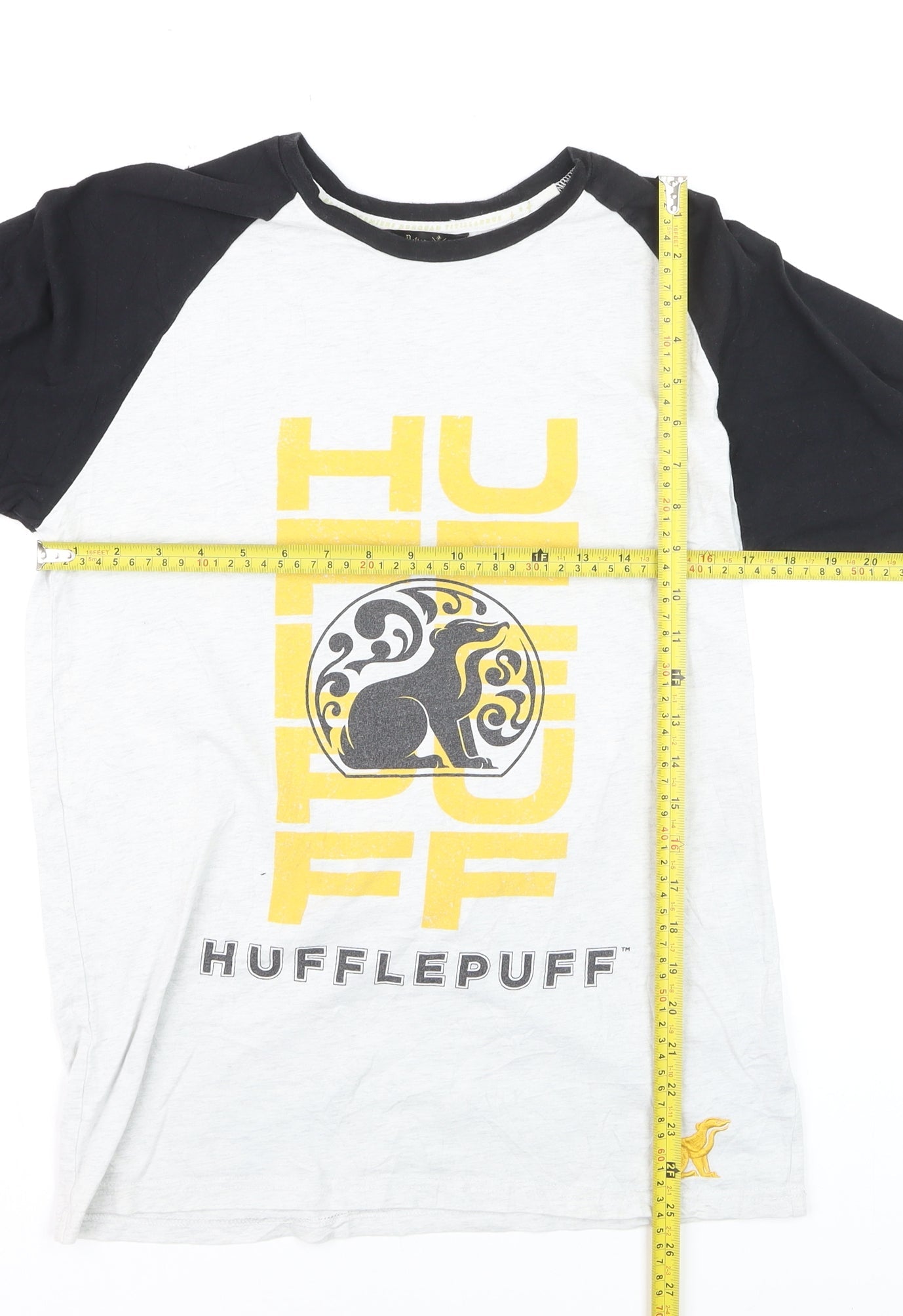 Harry Potter Hufflepuff Men's Multicoloured Graphic T-Shirt Size S