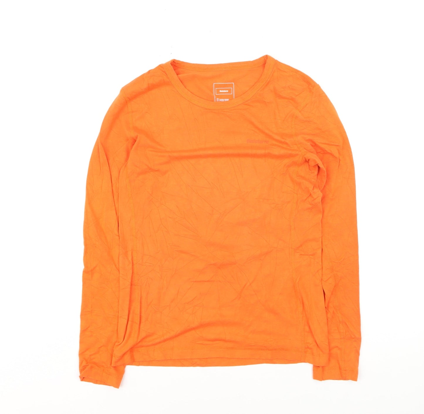Finisterre Women’s Orange Long Sleeve Bamboo Cotton T-Shirt Size 10