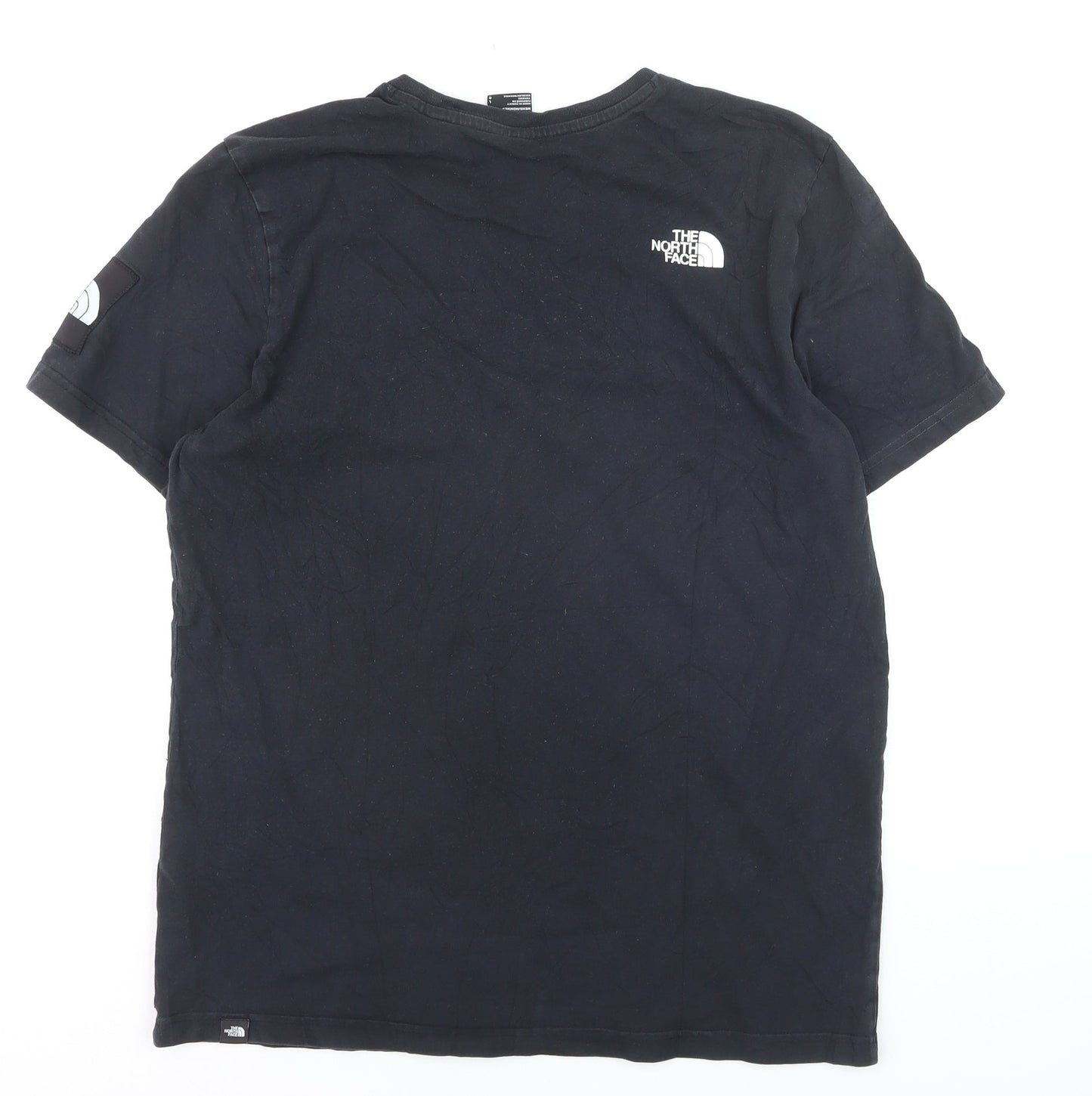 The North Face Men's Black Regular Fit Cotton T-Shirt Size L