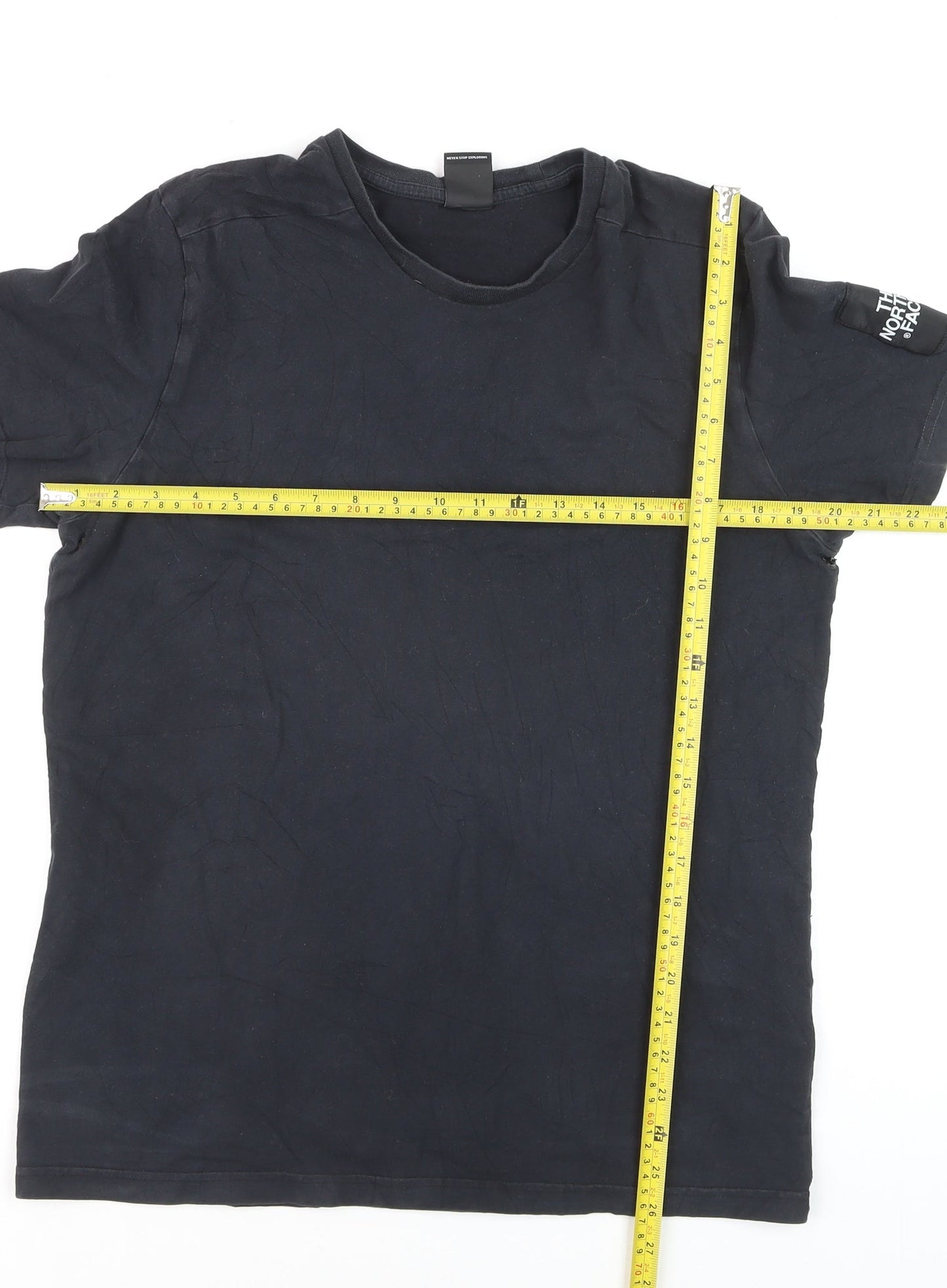 The North Face Men's Black Regular Fit Cotton T-Shirt Size L