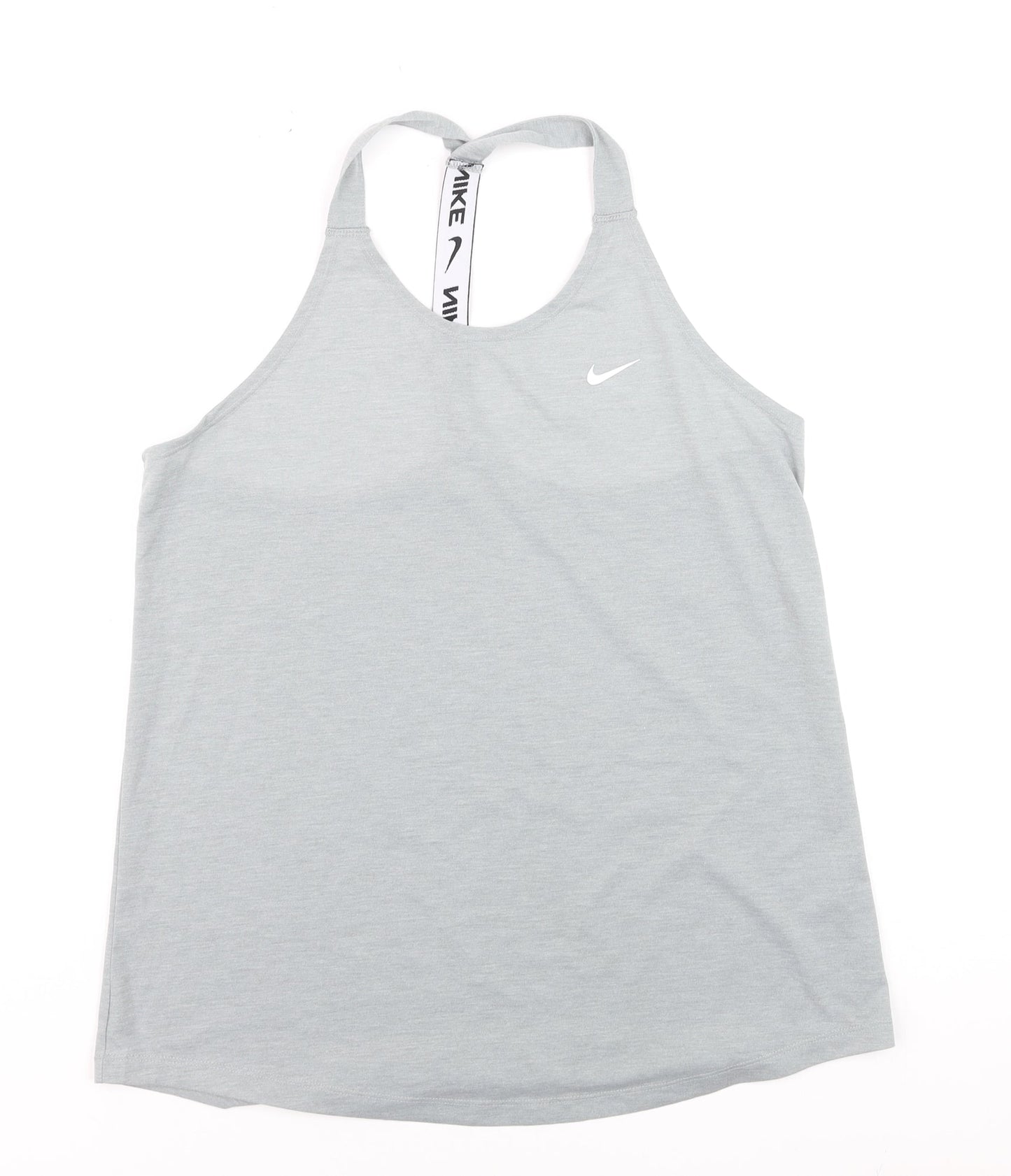 Nike Womens Grey Dri-FIT Racerback Tank Top L Activewear