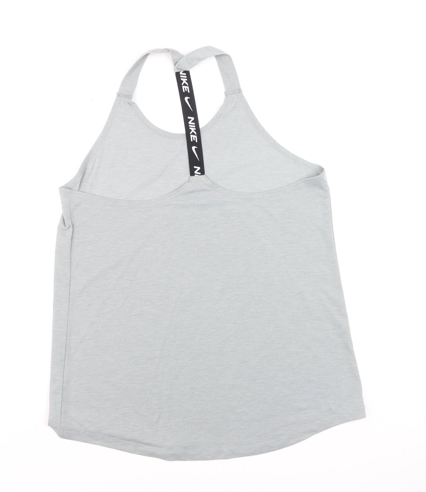 Nike Womens Grey Dri-FIT Racerback Tank Top L Activewear
