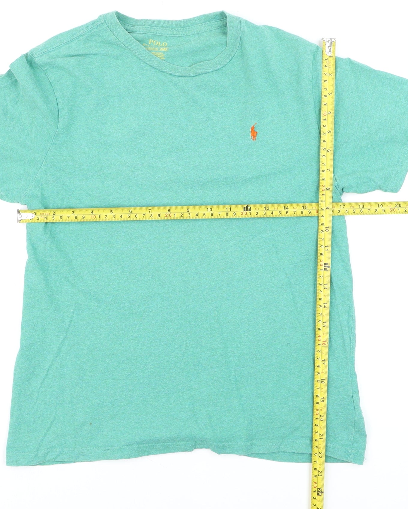 Polo Ralph Lauren Men's Green Crew Neck Cotton T-Shirt L