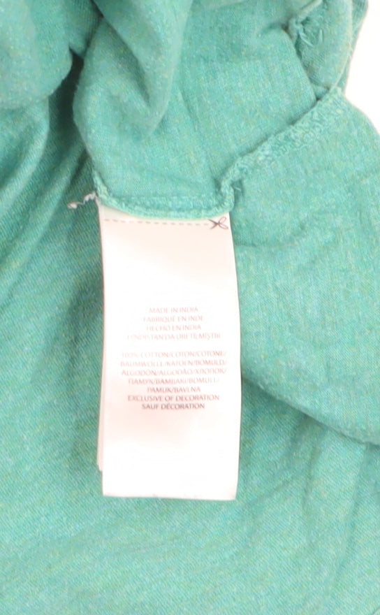 Polo Ralph Lauren Men's Green Crew Neck Cotton T-Shirt L